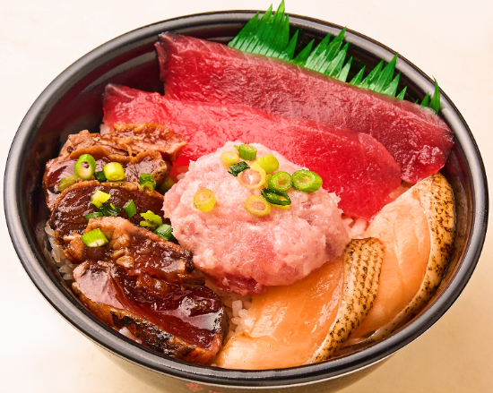 漬けカツオ/まぐろ/焼きハラス/ねぎとろ