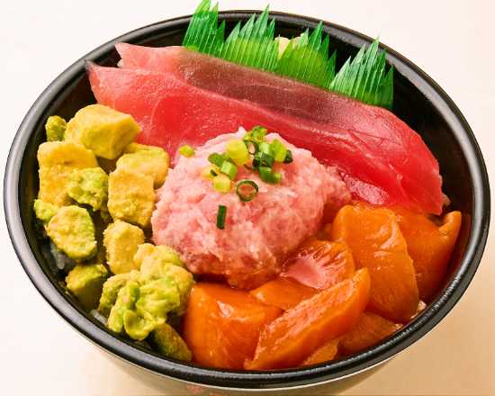 まぐろ/アボカド/漬けサーモン/ねぎとろ