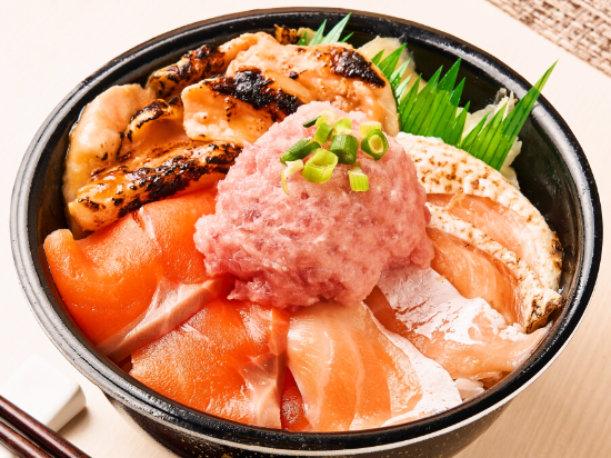 焼きハラス/トロサーモン/サーモン/焦がしバター醤油サーモン/ねぎとろ