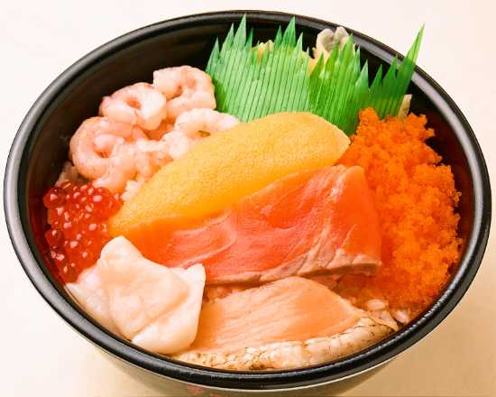 つぶっこ/数の子/甘えび/サーモン/焼きハラス/生ホタテ/いくら