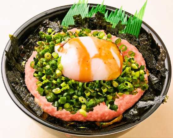 ねぎとろ/韓国海苔/温玉/ねぎ/焼肉タレ