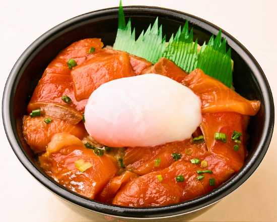 漬けサーモン/温玉