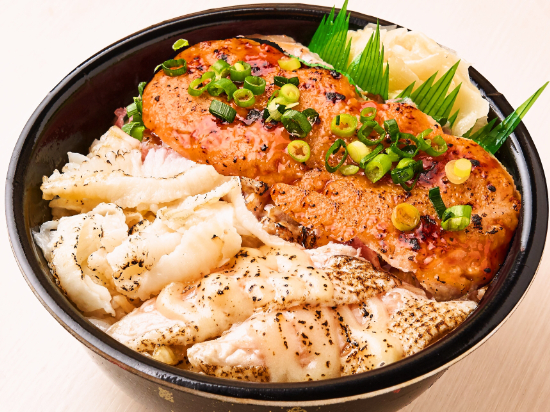 炭火風味炙りねぎとろ/炙りチーズハラス/炙り縁側