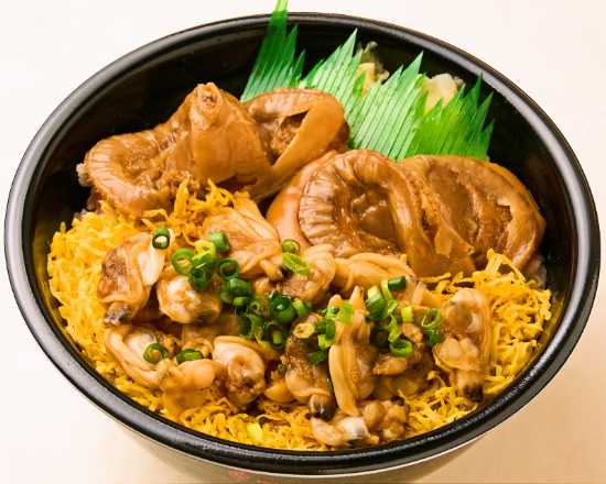 煮ホタテ開き/漬けあさり/錦糸卵