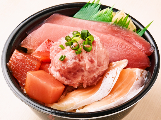 まぐろ/漬けまぐろ/トロサーモン/ねぎとろ