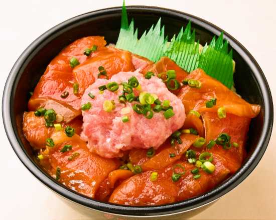 漬けサーモン切り落とし/ねぎとろ